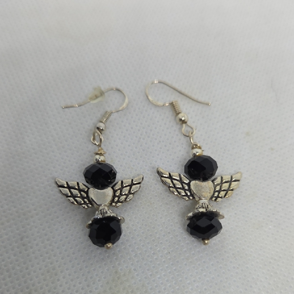 Sterling Angel Earrings